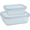 Conservation Alimentaire<Gifi 2 boîtes de conservation en verre 640 ml et 1500 ml