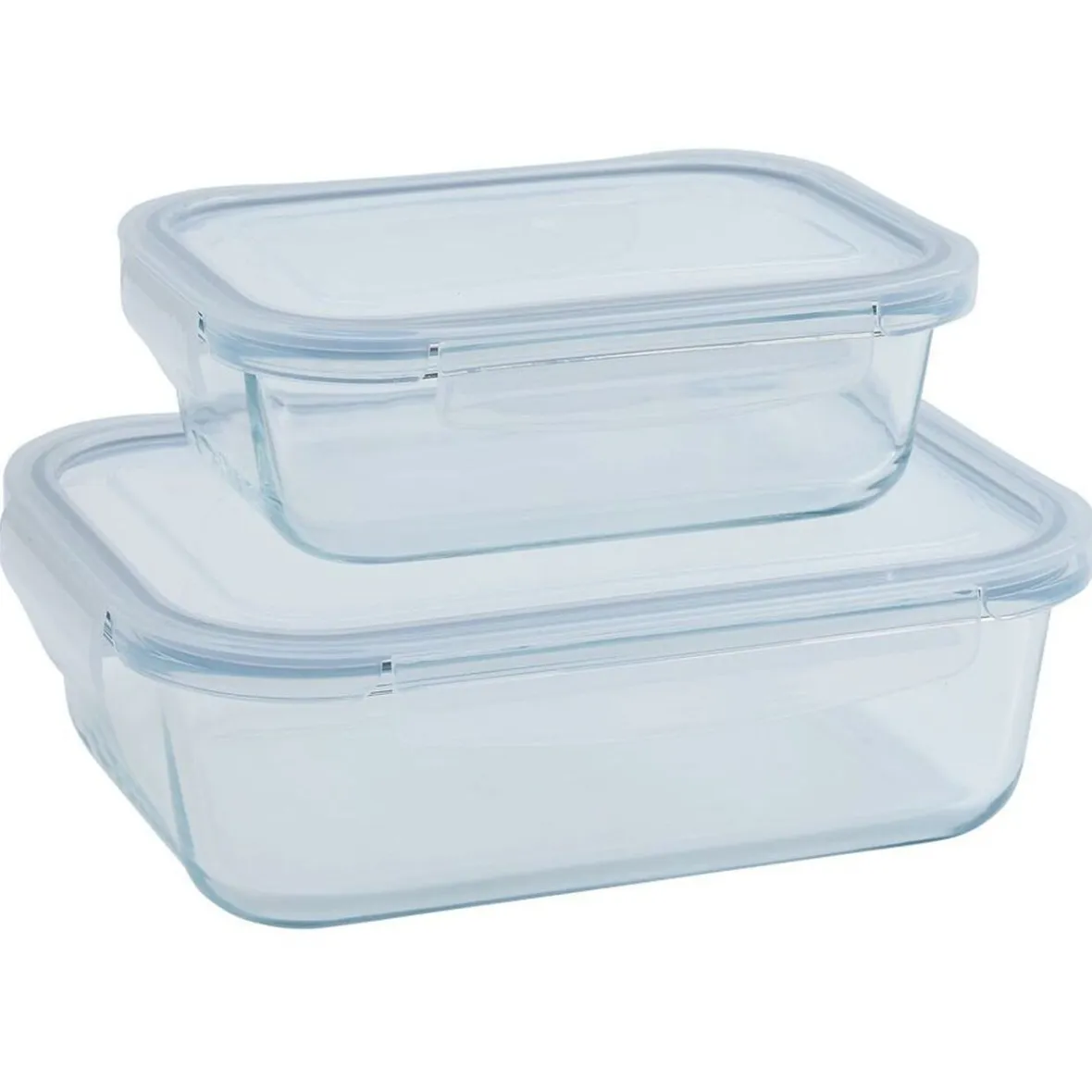 Conservation Alimentaire<Gifi 2 boîtes de conservation en verre 640 ml et 1500 ml