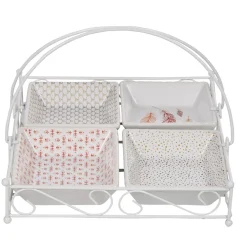 Vaisselle Et Accessoires De Table<Gifi 4 coupelles avec support blanc