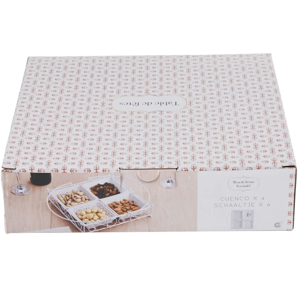 Vaisselle Et Accessoires De Table<Gifi 4 coupelles avec support blanc
