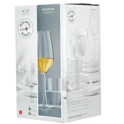 Gifi 4 verres à vin et 4 verres à eau Bormioli Rocco Incontri| Vaisselle Et Accessoires De Table
