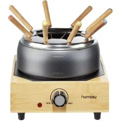 Petit Électroménager<Gifi Appareil à fondue sur socle en bambou 800W