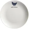 Gifi Assiette à dessert beige motif poule| Vaisselle Et Accessoires De Table