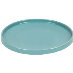 Gifi Assiette à dessert bleue gamme Belinda| Vaisselle Et Accessoires De Table