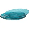 Gifi Assiette à dessert bleue martelé x4| Vaisselle Et Accessoires De Table