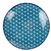 Gifi Assiette à dessert bleue motif grillagé blanc Urban| Vaisselle Et Accessoires De Table