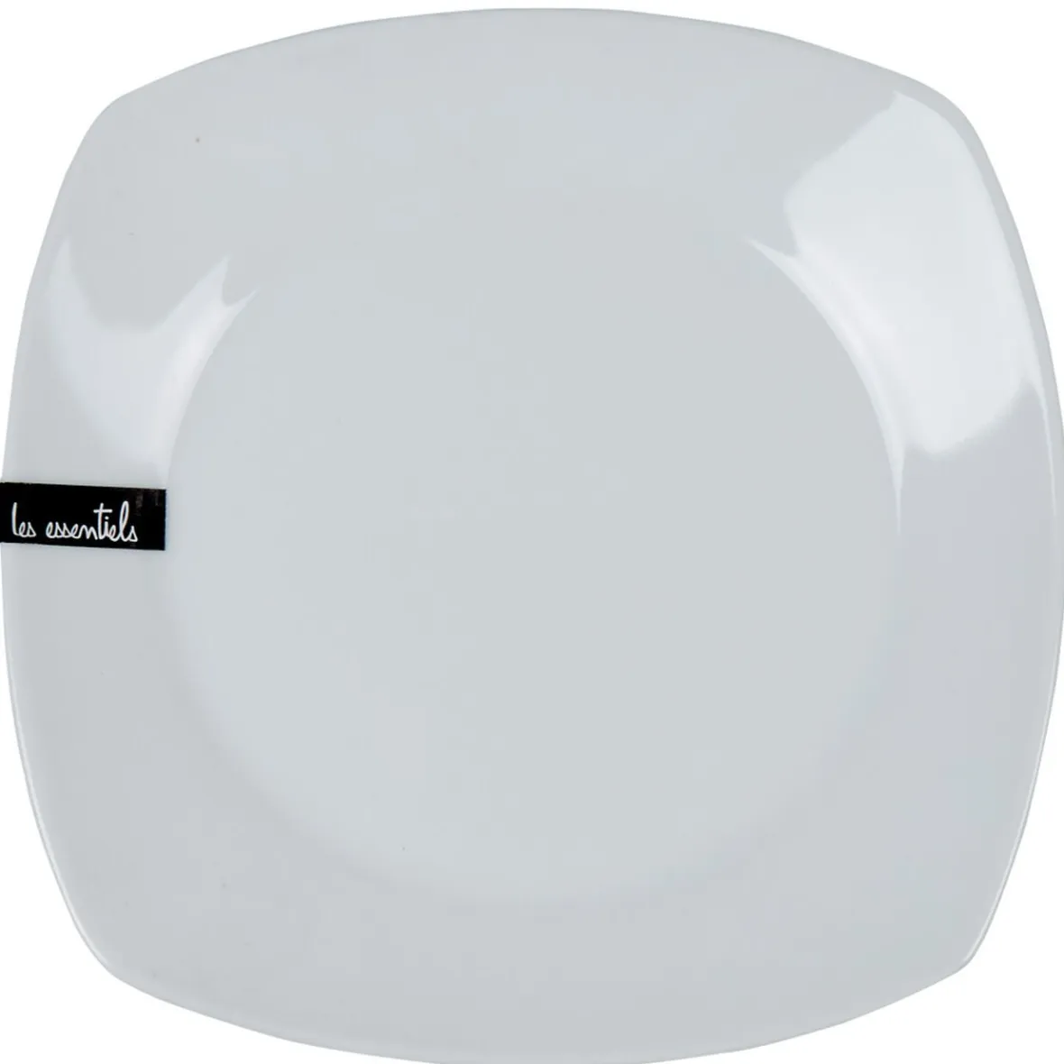 Gifi Assiette à dessert carrée blanche Les essentiels| Vaisselle Et Accessoires De Table