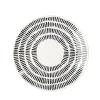 Vaisselle Et Accessoires De Table<Gifi Assiette à dessert Dakar en porcelaine blanc et noir Ø19cm