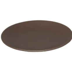 Gifi Assiette à dessert en faïence uni taupe| Vaisselle Et Accessoires De Table