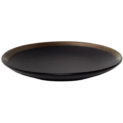 Gifi Assiette à dessert en faïence avec liseré doré| Vaisselle Et Accessoires De Table