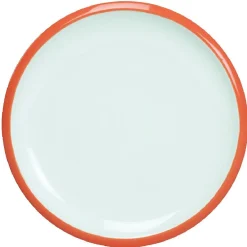 Gifi Assiette à dessert en faience contour bicolore| Vaisselle Et Accessoires De Table