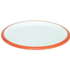 Gifi Assiette à dessert en faience contour bicolore| Vaisselle Et Accessoires De Table