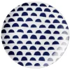 Gifi Assiette à dessert en porcelaine décor bleu Ø 19 cm| Vaisselle Et Accessoires De Table