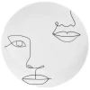 Gifi Assiette à dessert en porcelaine blanche| Vaisselle Et Accessoires De Table