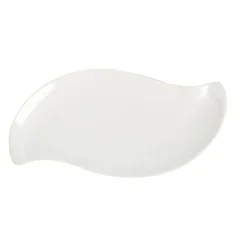Gifi Assiette à dessert forme feuille blanche| Vaisselle Et Accessoires De Table