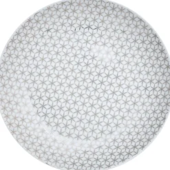 Vaisselle Et Accessoires De Table<Gifi Assiette à dessert graphique blanc gris
