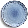Gifi Assiette à dessert grès bleu Ø22cm| Vaisselle Et Accessoires De Table