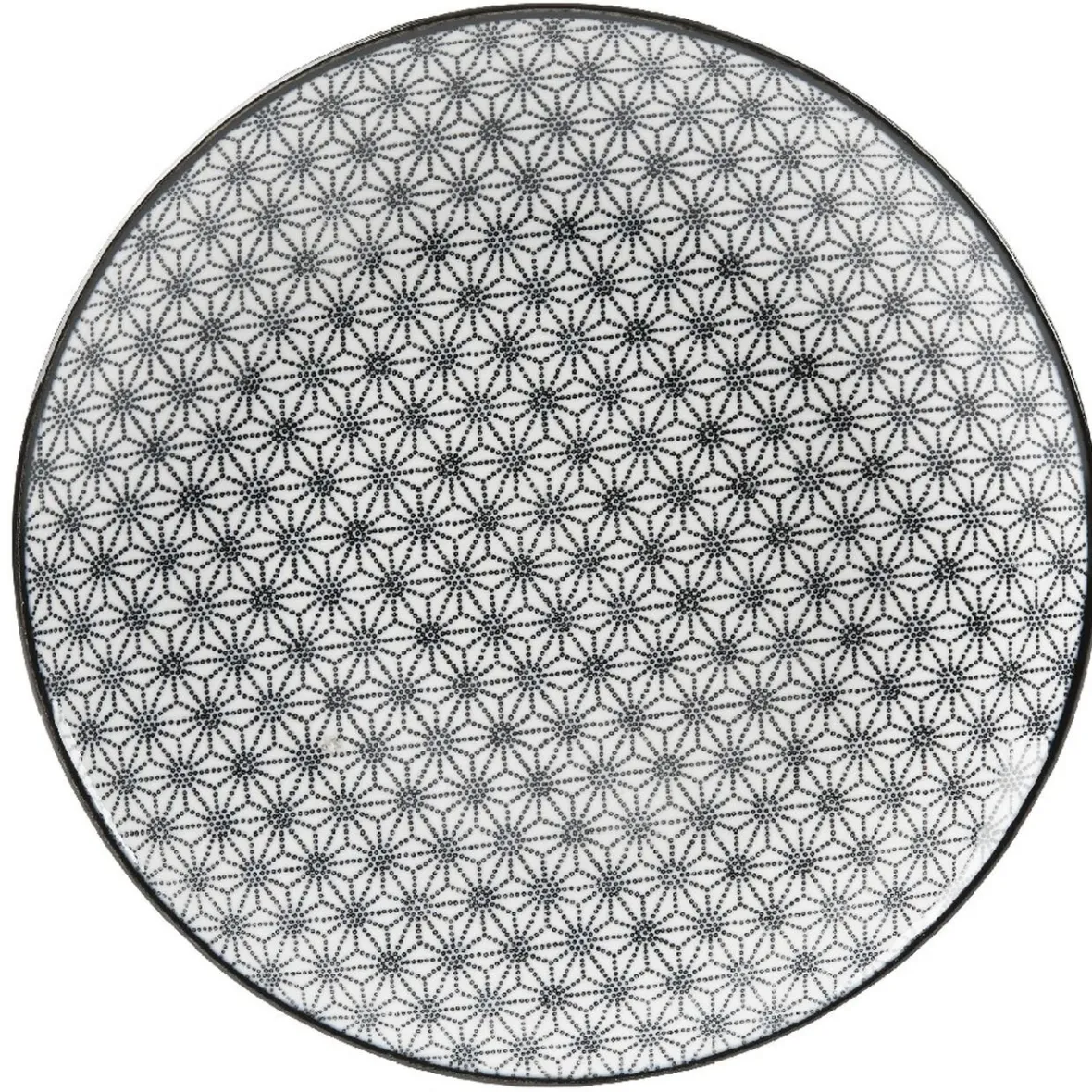 Vaisselle Et Accessoires De Table<Gifi Assiette à dessert Helsinki décor noir blanc x4