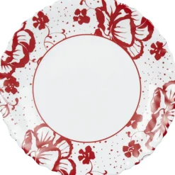 Gifi Assiette à dessert Luminarc blanc décor rouge Alcove vintage| Vaisselle Et Accessoires De Table