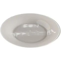 Gifi Assiette à dessert Luminarc taupe design Bon appétit| Vaisselle Et Accessoires De Table