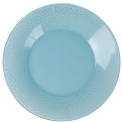 Gifi Assiette à dessert Luminarc Bulla bleu à pois bord large| Vaisselle Et Accessoires De Table
