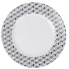 Gifi Assiette à dessert Luminarc blanche triangles noirs Palerme| Vaisselle Et Accessoires De Table