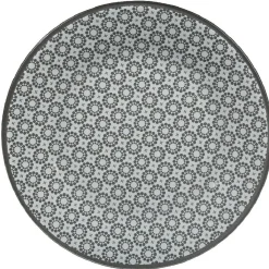 Vaisselle Et Accessoires De Table<Gifi Assiette à dessert Micro blanc et noir fleurs à pois x4