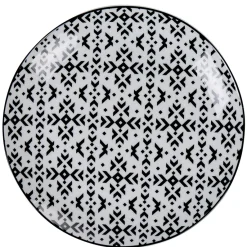 Vaisselle Et Accessoires De Table<Gifi Assiette à dessert motif berbère noir et blanc