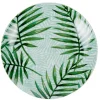Gifi Assiette à dessert motif feuillage vert| Vaisselle Et Accessoires De Table