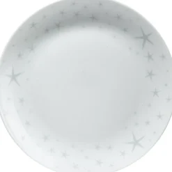 Gifi Assiette à dessert motifs étoiles blanche| Vaisselle Et Accessoires De Table