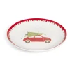 Vaisselle Et Accessoires De Table<Gifi Assiette à dessert Noël porcelaine blanche motif voiture rouge Ø19cm