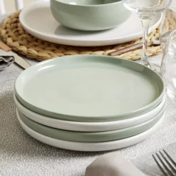 Vaisselle Et Accessoires De Table<Gifi Assiette à dessert Oslo en grès blanche Ø20cm