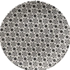 Gifi Assiette à dessert petits motifs noir blanc| Vaisselle Et Accessoires De Table