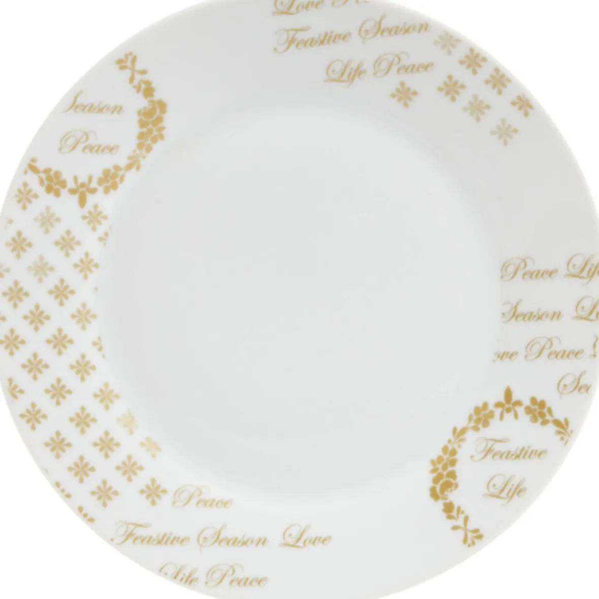 Gifi Assiette à dessert porcelaine Noël| Vaisselle Et Accessoires De Table
