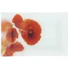 Gifi Assiette à dessert rectangulaire motif coquelicot| Vaisselle Et Accessoires De Table
