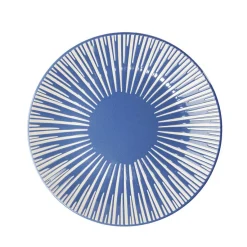 Vaisselle Et Accessoires De Table<Gifi Assiette à dessert Rio en faïence bleu et blanc Ø19cm