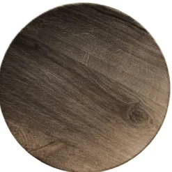Gifi Assiette à dessert ronde décor imitation bois| Vaisselle Et Accessoires De Table