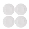 Gifi Assiette à dessert ronde embossée blanche x4| Vaisselle Et Accessoires De Table