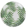 Gifi Assiette à dessert ronde motif feuillage jungle tropical| Vaisselle Et Accessoires De Table