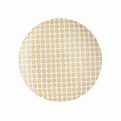 Gifi Assiette à dessert ronde motif géométrique 4 couleurs x4| Vaisselle Et Accessoires De Table