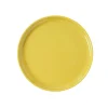 Gifi Assiette à dessert ronde Oslo jaune moutarde| Vaisselle Et Accessoires De Table