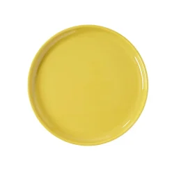 Gifi Assiette à dessert ronde Oslo jaune moutarde| Vaisselle Et Accessoires De Table