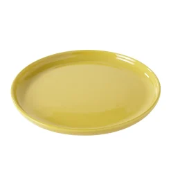 Gifi Assiette à dessert ronde Oslo jaune moutarde| Vaisselle Et Accessoires De Table