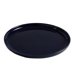 Gifi Assiette à dessert ronde Oslo bleu foncé| Vaisselle Et Accessoires De Table