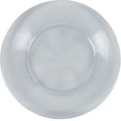 Gifi Assiette à dessert ronde transparente striée| Vaisselle Et Accessoires De Table
