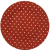 Gifi Assiette à dessert rouge design coeurs blancs| Vaisselle Et Accessoires De Table