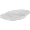 Gifi Assiette à dessert transparente martelé x4| Vaisselle Et Accessoires De Table