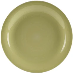 Gifi Assiette à dessert vert anis effet spirale x4| Vaisselle Et Accessoires De Table