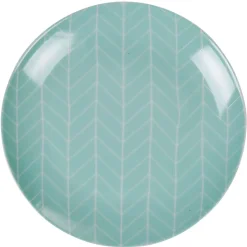 Gifi Assiette à dessert vert d'eau collection Crazy| Vaisselle Et Accessoires De Table