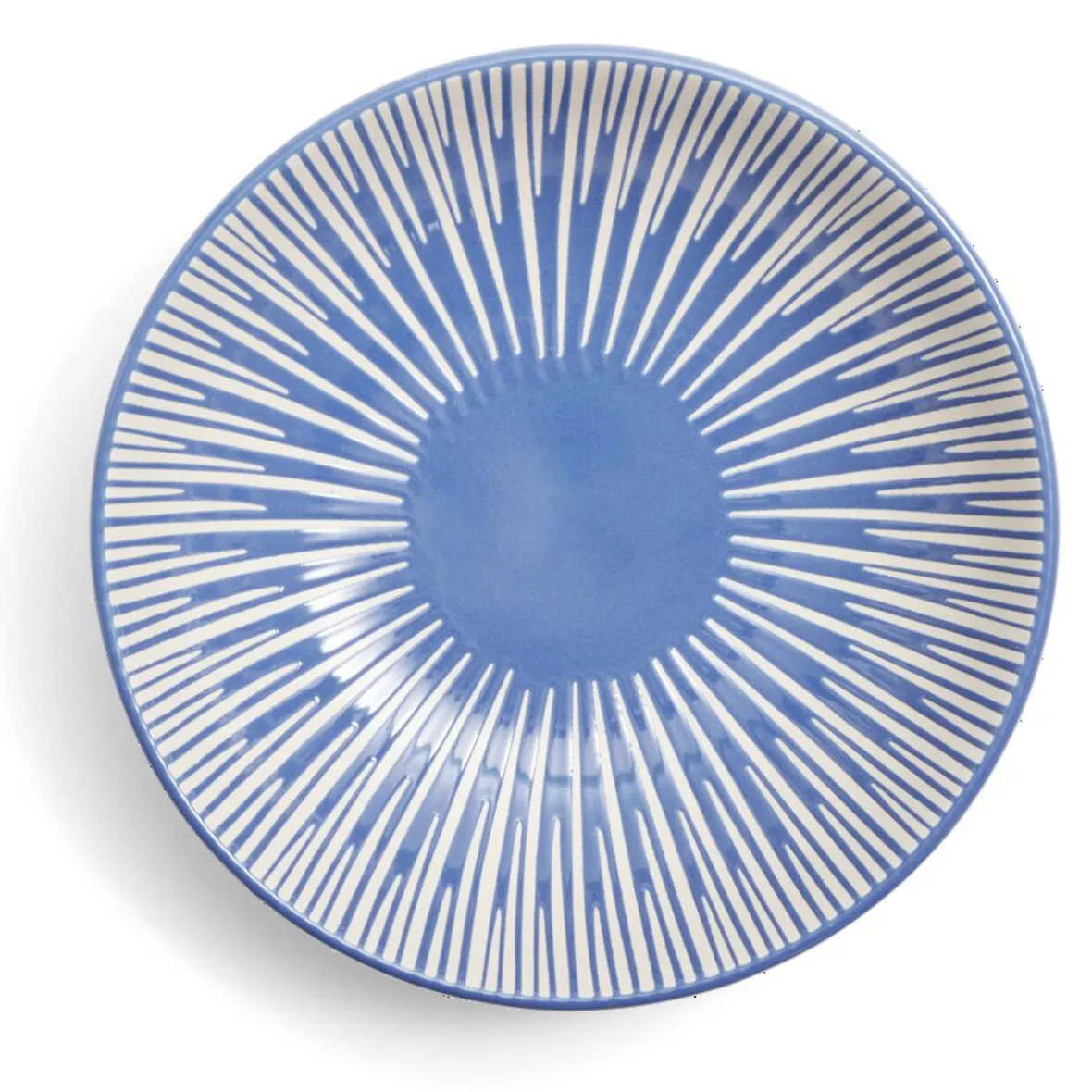Vaisselle Et Accessoires De Table<Gifi Assiette à soupe Rio faïence bleue et blanche Ø20cm